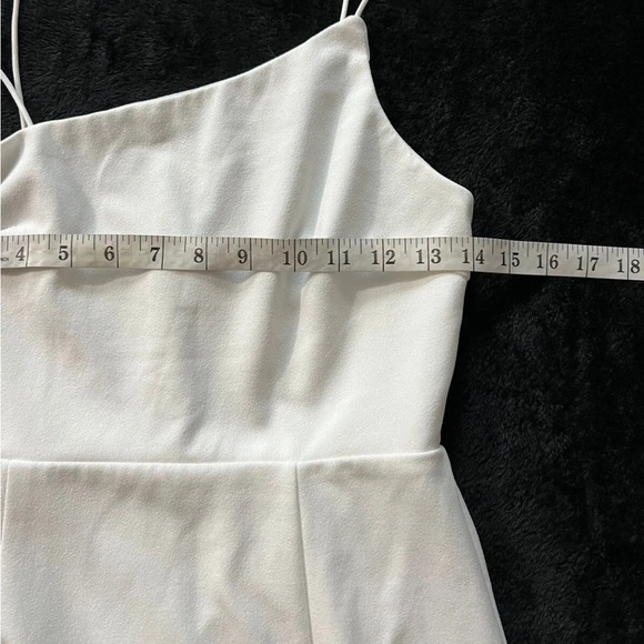 Lulus Party for Two Ivory Asymmetrical Bodycon Mini Dress White Size Medium - Picture 7 of 10